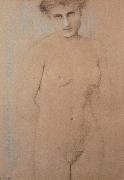 Fernand Khnopff Nude Study oil painting on canvas